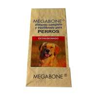 Opp laminated back seam coated fabric dog food bag 20kg 50kg for pet