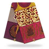 H & D African Wax prints Fabric Ankara Cotton Ankara Wax Fabric African Ankara Fabrics (6yards/pc)